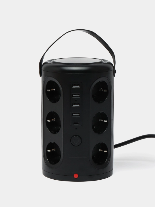 Удлинитель, сетевой фильтр на 12 розеток с 4 USB + 1 Type-C