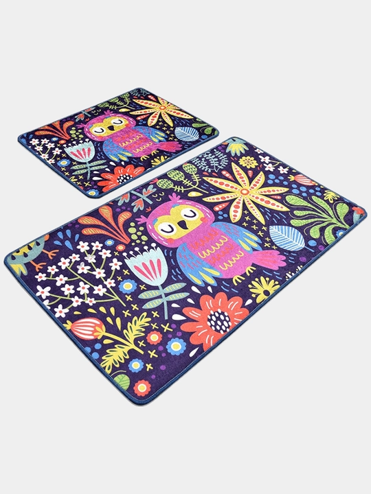 Комплект ковриков в ванную комнату, 60 * 100, 50 * 60 см