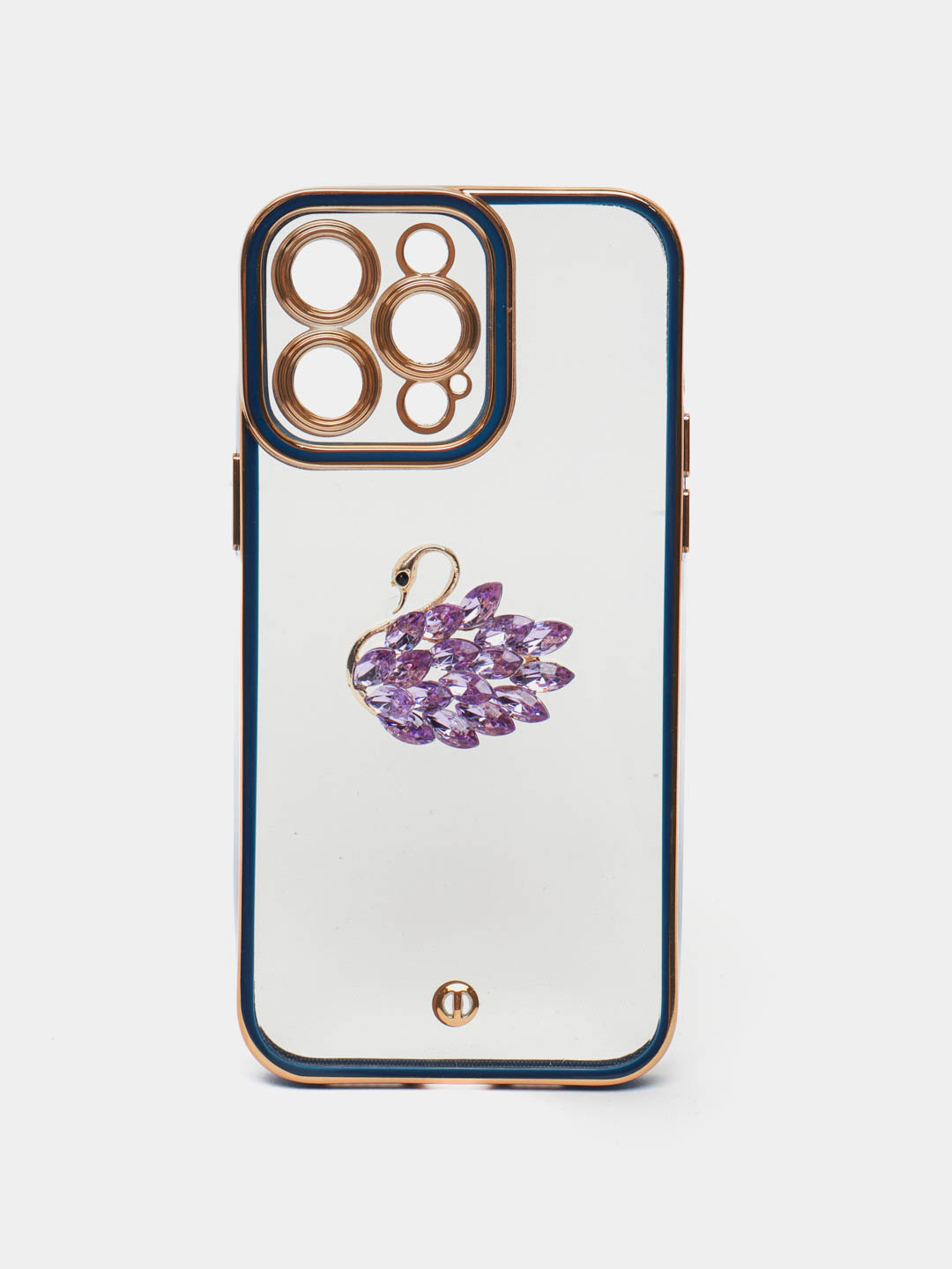 Чехол iPhone 12, 13, 14, Pro, ProMax, прозрачный, силиконовый, айфон,  Swarovski, стразы купить по низким ценам в интернет-магазине Uzum (645880)