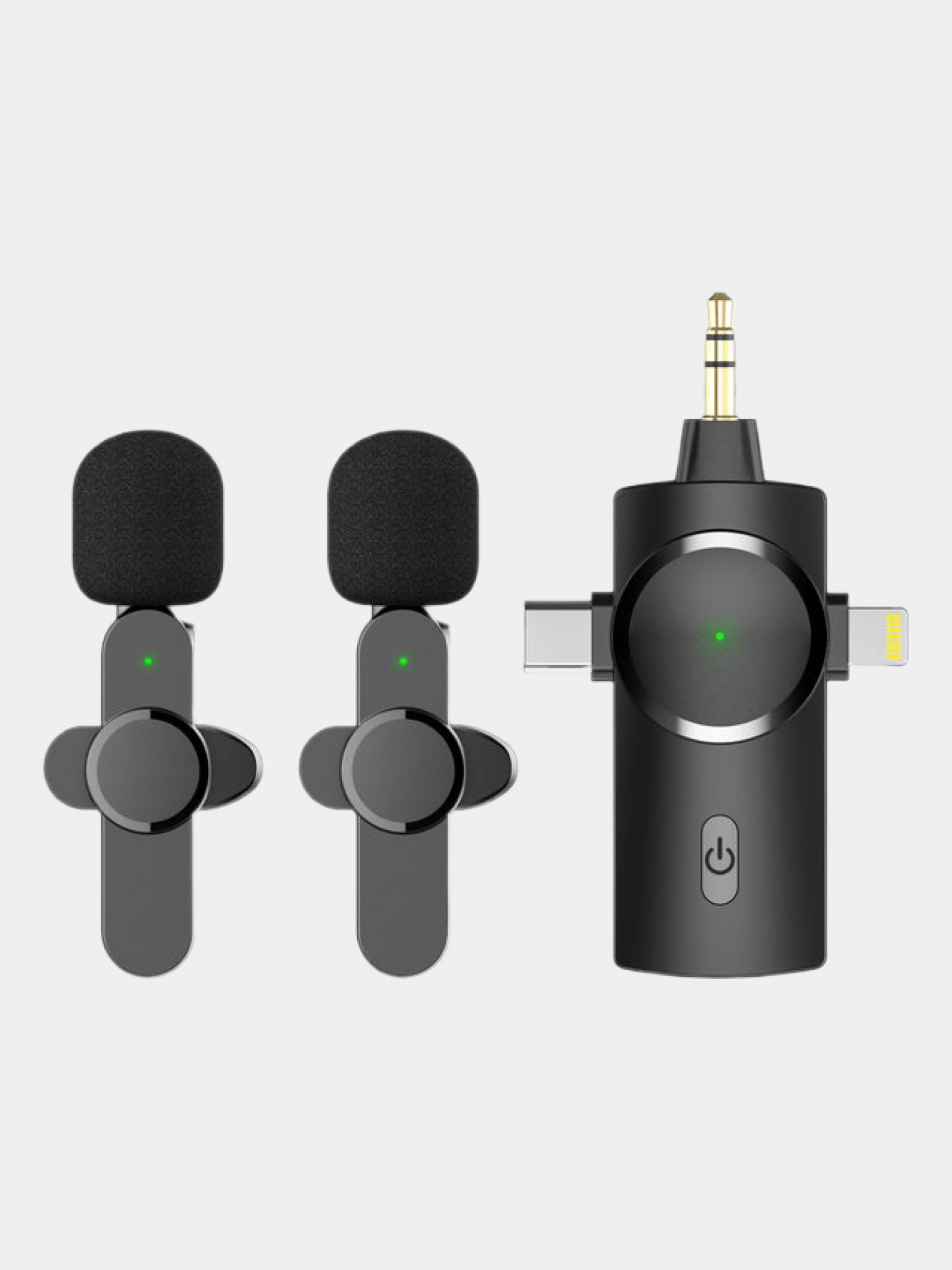 Беспроводной микрофон для телефона и камеры, универсальная петличка, пара  AP031 купить по низким ценам в интернет-магазине Uzum (536384)