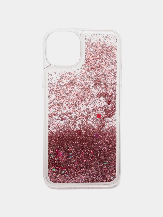 Ayollar silikonli g'ilofi yaltiroqlar bilan iPhone 13, 13Pro, 13 Pro Max uchun - 