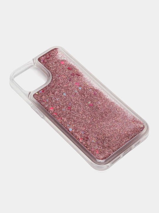 Ayollar silikonli g'ilofi yaltiroqlar bilan iPhone 13, 13Pro, 13 Pro Max uchun