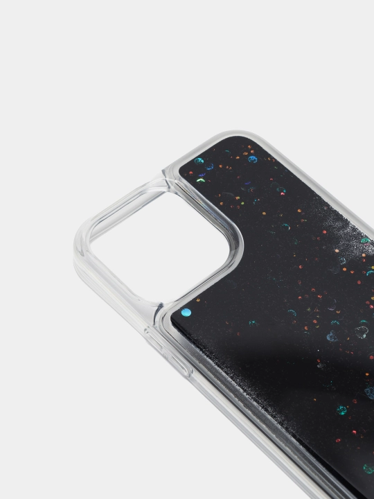 Ayollar silikonli g'ilofi yaltiroqlar bilan iPhone 13, 13Pro, 13 Pro Max uchun