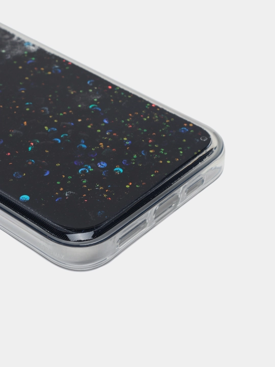 Ayollar silikonli g'ilofi yaltiroqlar bilan iPhone 13, 13Pro, 13 Pro Max uchun