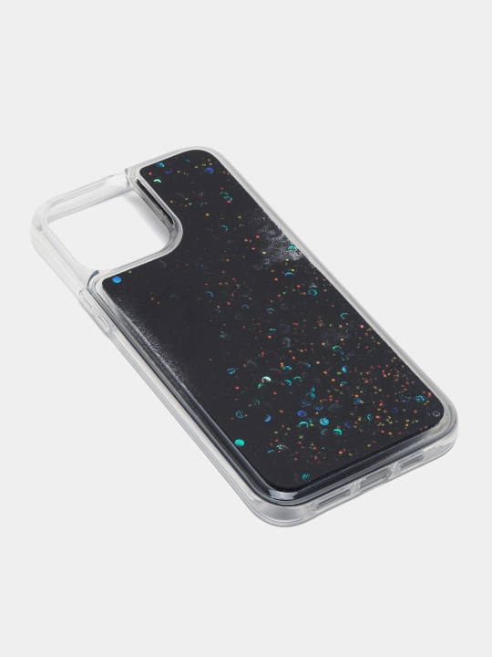 Ayollar silikonli g'ilofi yaltiroqlar bilan iPhone 13, 13Pro, 13 Pro Max uchun