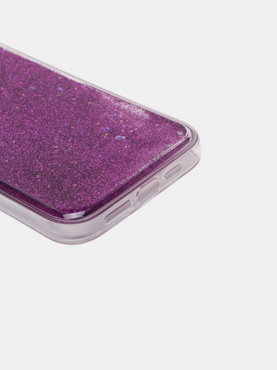 Ayollar silikonli g'ilofi yaltiroqlar bilan iPhone 13, 13Pro, 13 Pro Max uchun