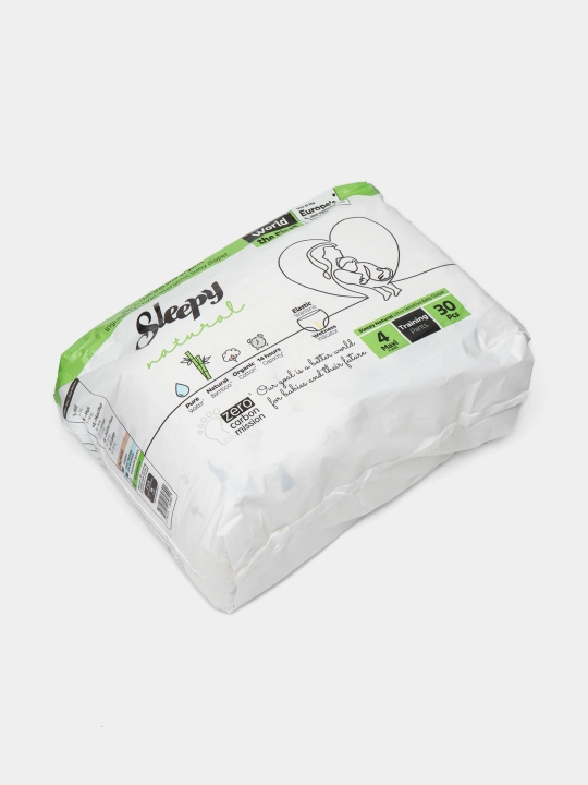 Детские подгузники Трусики Sleepy natural pants №4, 7 - 14 кг, 30 шт