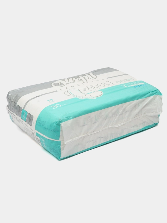 Подгузники для взрослых Sleepy Sensitive №3, L, 30 шт, (100-150 см), мягкие, впитывающие