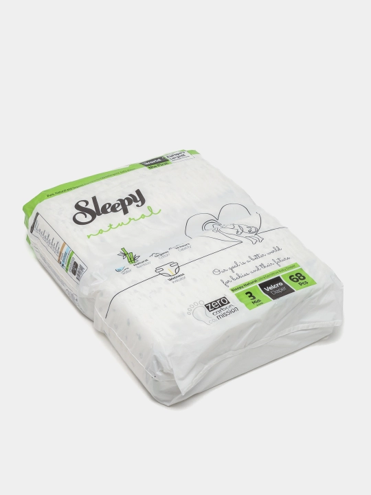 Bolalar tagliki Sleepy natural jumbo №3, 4-9 kg, 68 dona
