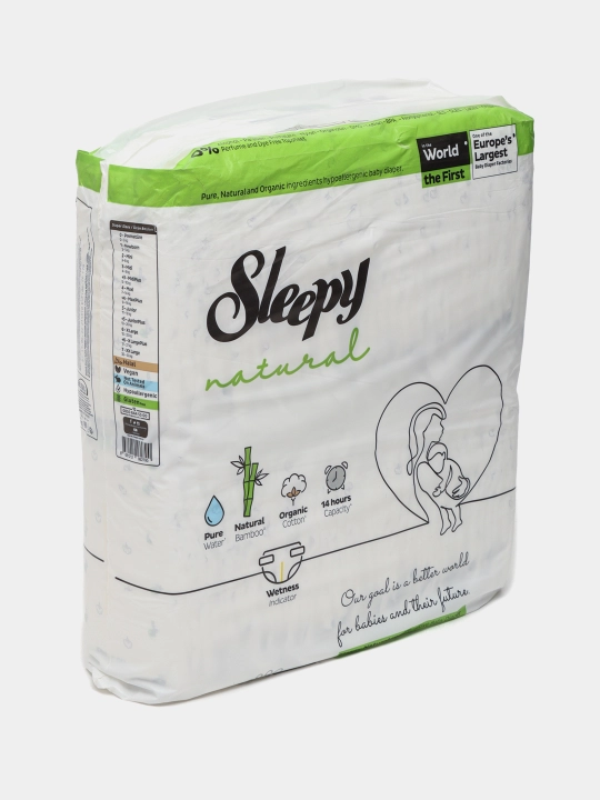 Bolalar tagliki Sleepy natural jumbo №3, 4-9 kg, 68 dona