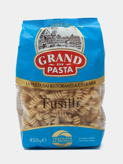 Макароны GRAND DI PASTA Fusilli, 450 г, 1002-4 — GROCERY-FUSILLI