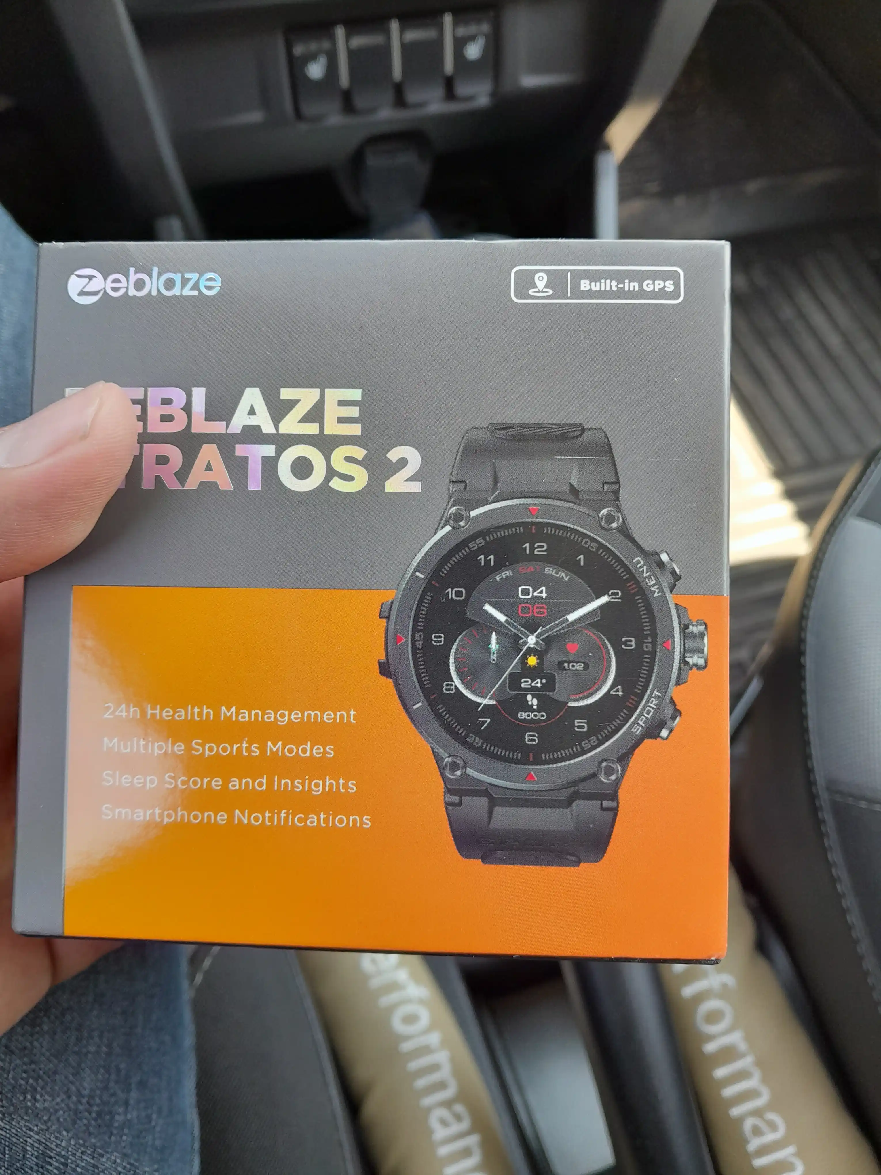 Smart soat Zeblaze Stratos 2 — AMOLED ekran, GPS, 5 ATM suvdan himoya, yurak urishi, SpO₂