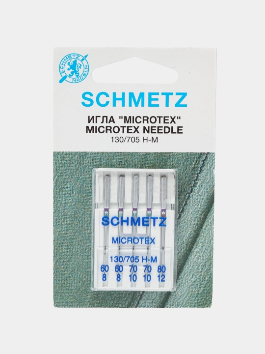 Иглы Schmetz микротекс для швейных машин 60-80 - 