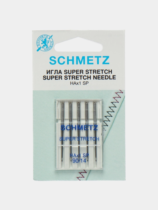 Иглы для швейных машин и оверлоков Schmetz  стрейч  90 размера(14) - 