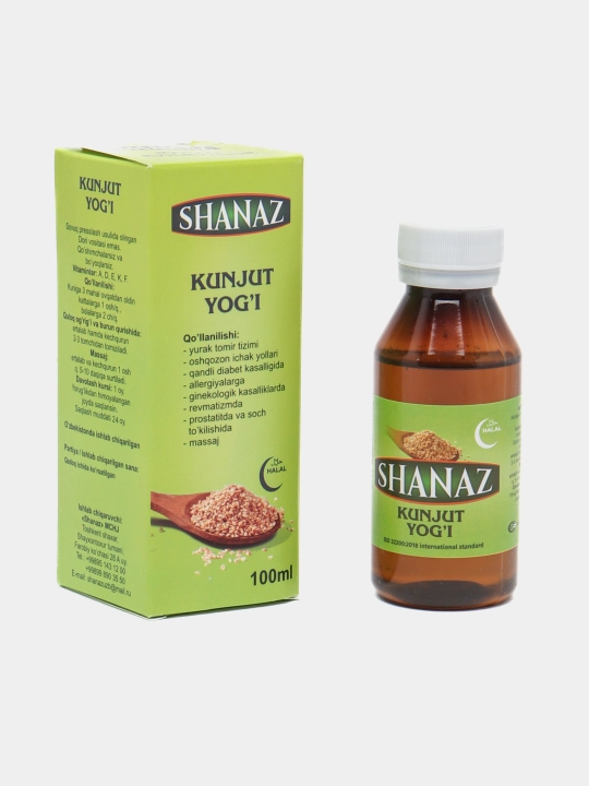 Kunjut yog' Shanaz, 100 мл