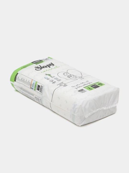 Sleepy Natural Bolalar tagliklari o'lchami №2, 3-6 kg, 42 dona
