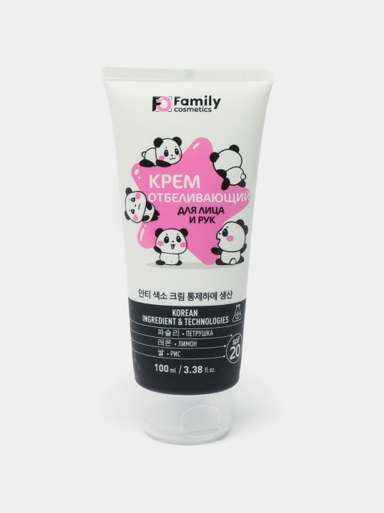 Отбеливающий крем для лица и тела Family Cosmetics, интимных зон, крем от акне, 100 мл