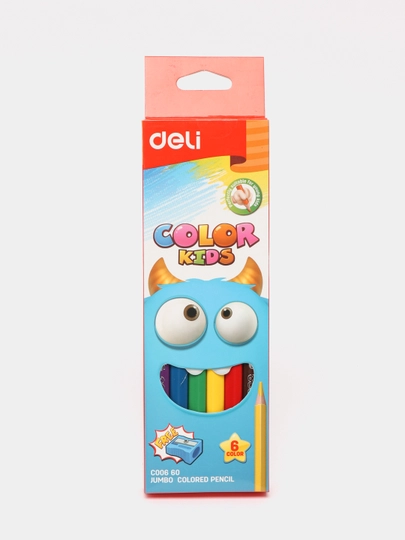 Rangli qalamlar, 6 rang Deli EC00660 - 