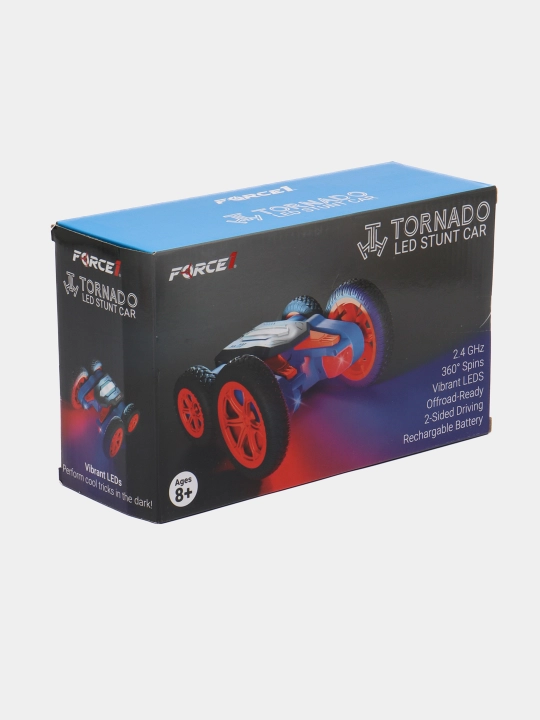 Радиоуправляемая машинка Force 1 Tornado LED, в двух расцветках, синий, красный