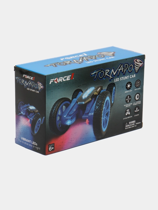 Радиоуправляемая машинка Force 1 Tornado LED, в двух расцветках, синий, красный