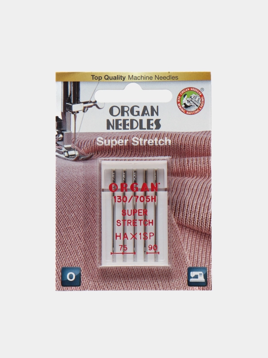 Super cho'zilgan matolar uchun ignalar Organ № 75 (3), 90 (2), 5 dona