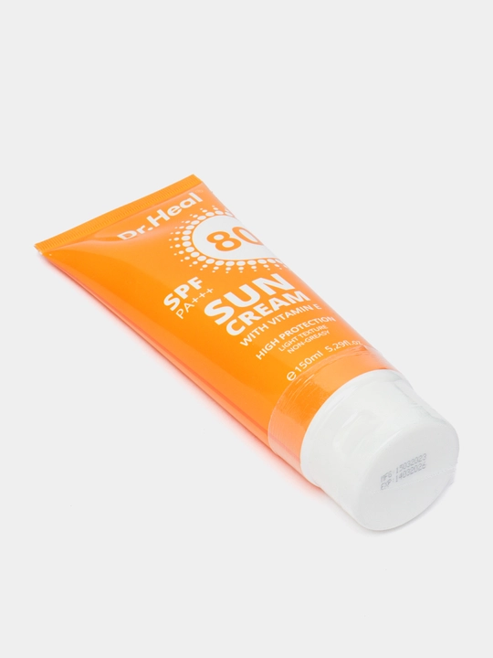 Quyoshdan himoya qiluvchi krem Dr. Heal, katta hajmli, SPF 80 PA+++, 150 ml