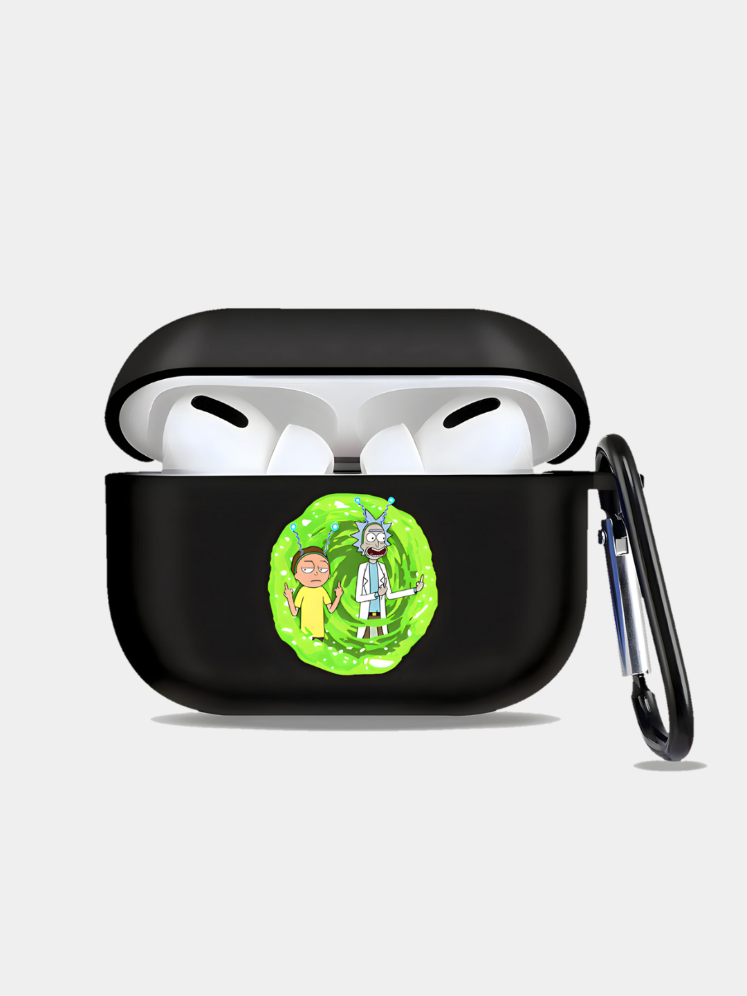 Чехол для наушников AirPods Pro, защитный, силиконовый с карабином ...