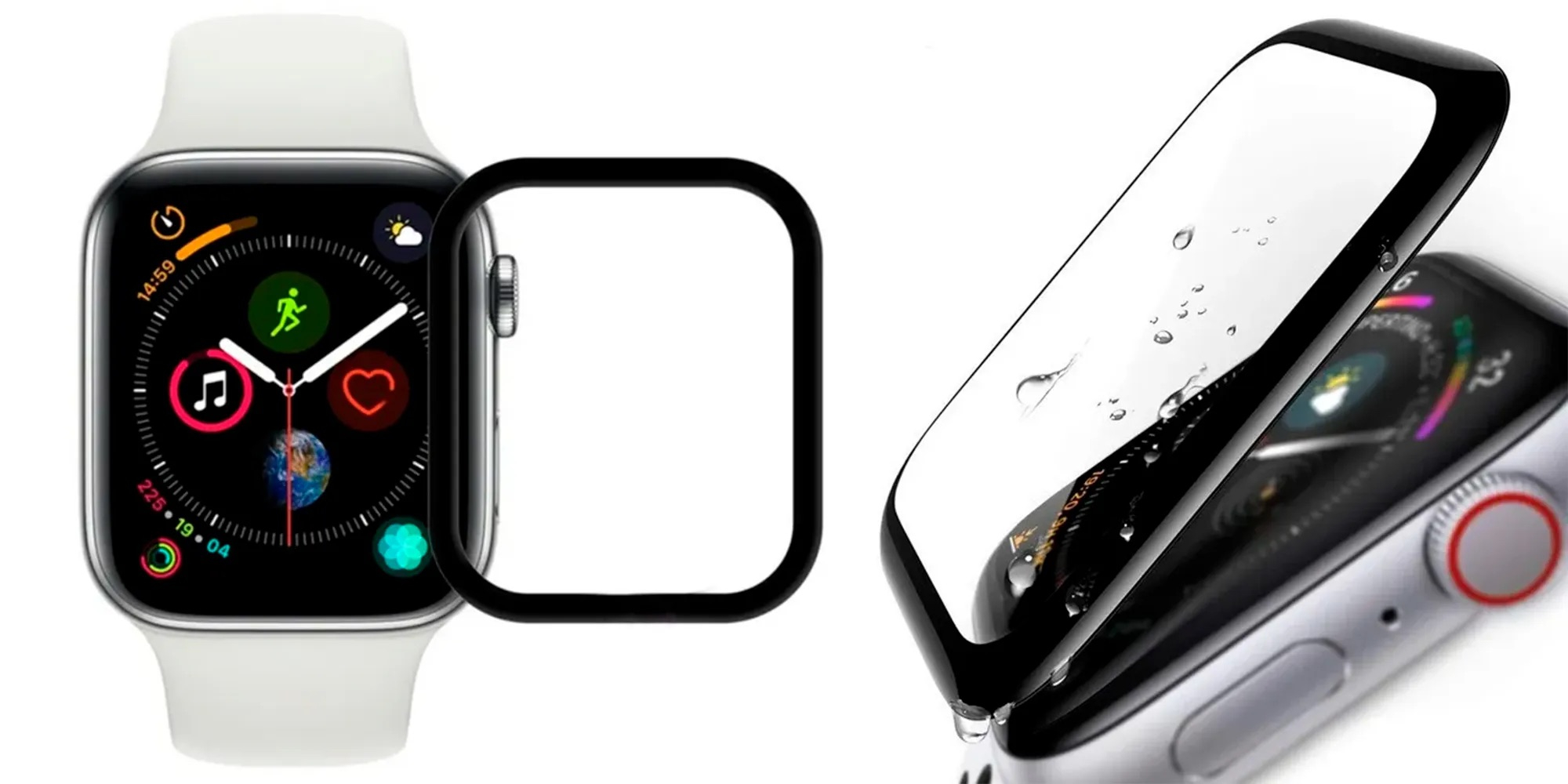 Защитное стекло для часов Apple Watch 38, 40, 41, 42, 44, 45, 49 мм купить  по низким ценам в интернет-магазине Uzum (604712)