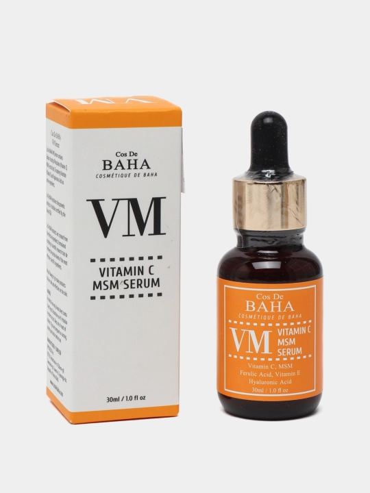 Осветляющая сыворотка с витамином С Cos De Baha Vitamin C MSM Serum, 30 мл - 