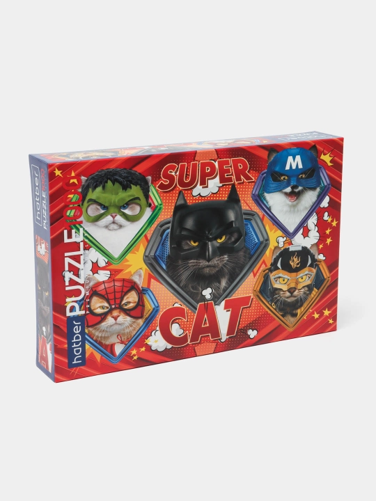 Пазл Hatber Premium Supercat, А2ф, 680 * 480 мм, 1000 элементов
