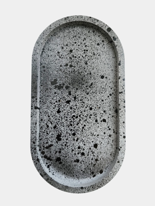 Interyer tagkursi Oval, zargarlik buyumlari va aksessuarlar uchun, 18 * 10 sm