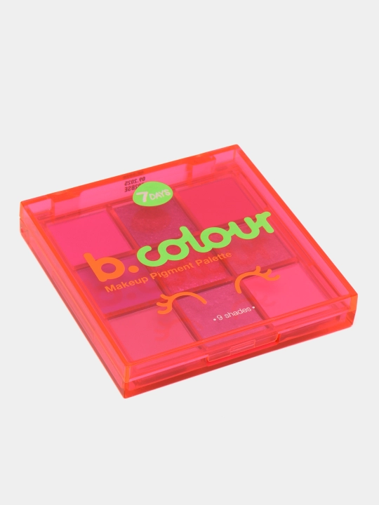 Палетка теней для век 7Days B.Colour, тон 01, 9 гр