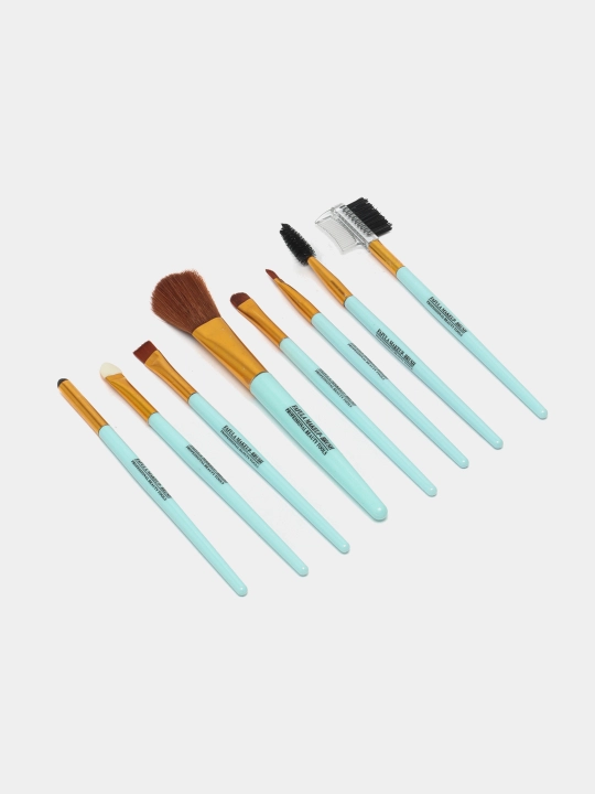 Набор кистей для макияжа Fashion make up brush With Powder puff, 8 шт 