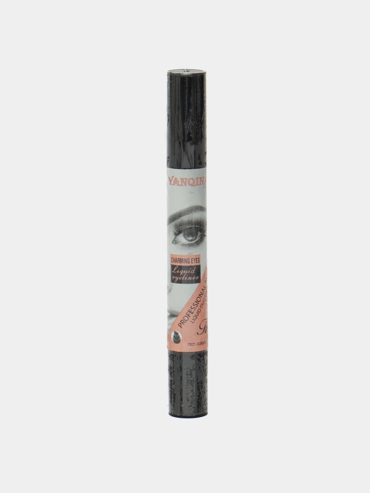 Ko'zlar uchun flomaster podvodka HudaBeauty Waterproof, 2 in 1, qora - 