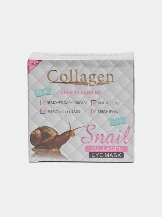 Гидрогелевые патчи для глаз Collagen Snail Eye Mask, 60 шт - 