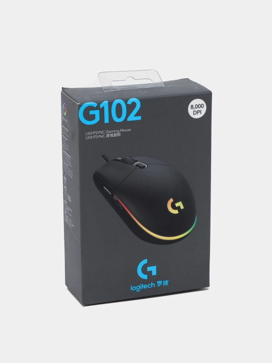 Simli sichqoncha Logitech G102 Lightsync RGB. DPI 8000