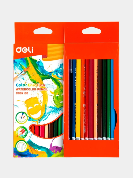 Qalamlar rangli Deli EC00700 akvarel, 12 rangli - 