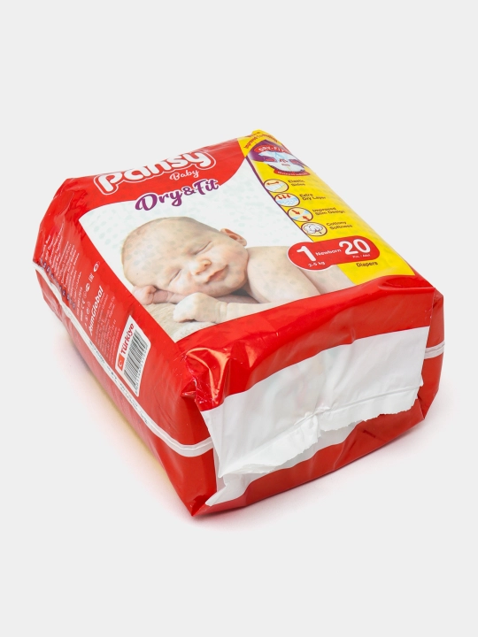 Детские подгузники Baby Diapers Newborn #1, 2-5 кг, 20 шт