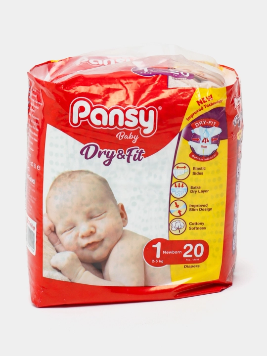 Детские подгузники Baby Diapers Newborn #1, 2-5 кг, 20 шт - 