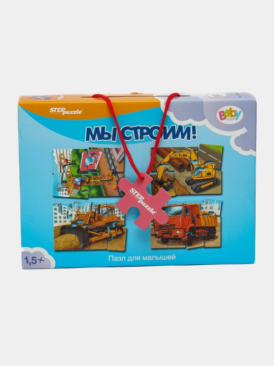Pol mozaikasi pazzl "Biz qurmoqdamiz!" Baby Step "o'rta" 70123