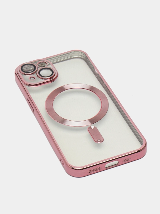 Чехол MagSafe для iPhone, 11, 12, 13, 14, 15 Pro, Max, mini, прозрачный силикон