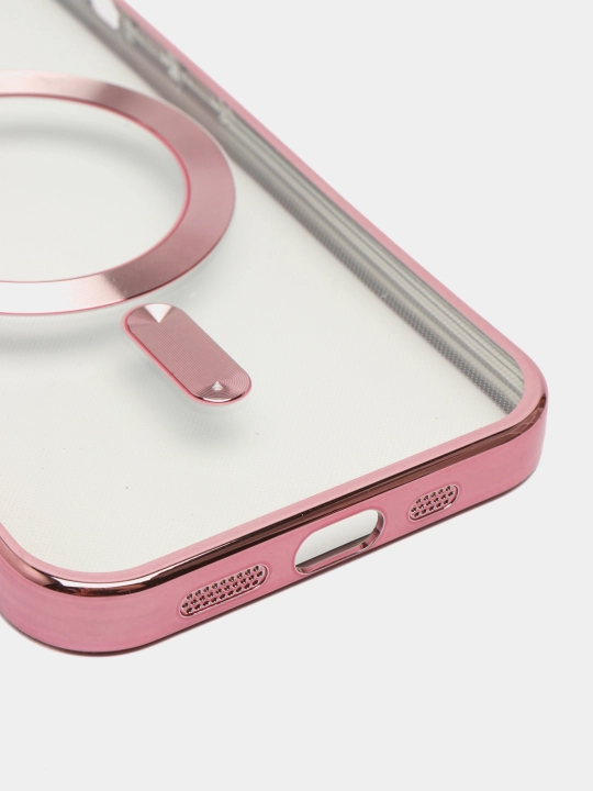 Чехол MagSafe для iPhone, 11, 12, 13, 14, 15 Pro, Max, mini, прозрачный силикон