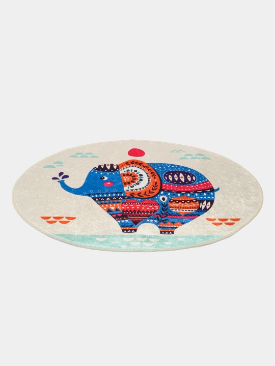 Коврик для ванной и туалета Слоники, ковер в комплекте 2 шт., 60x100 см, 50x60 см, Турция
