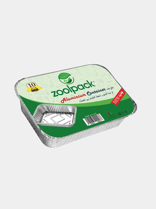 Контейнер алюминиевый с крышкой Zoolpack, 10 шт, 1050 г, 83120