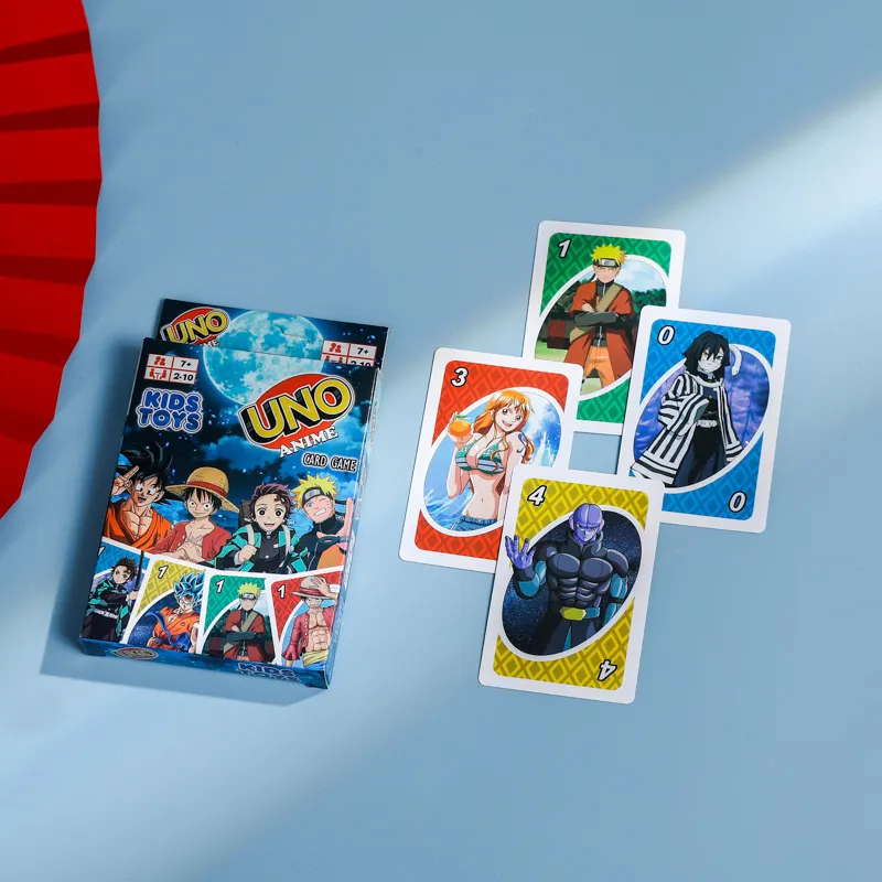 Настольная игра UNO Anime, для компании 2-10 человек, 108 карт фото