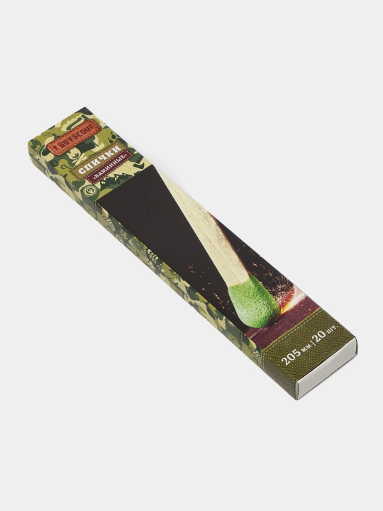 Kamin uchun gugurtlar BoyScout, 20.5 sm, 20 dona