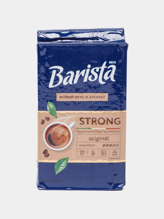 Qovurilgan maydalangan qahva Barista MIO Strong, 225 g