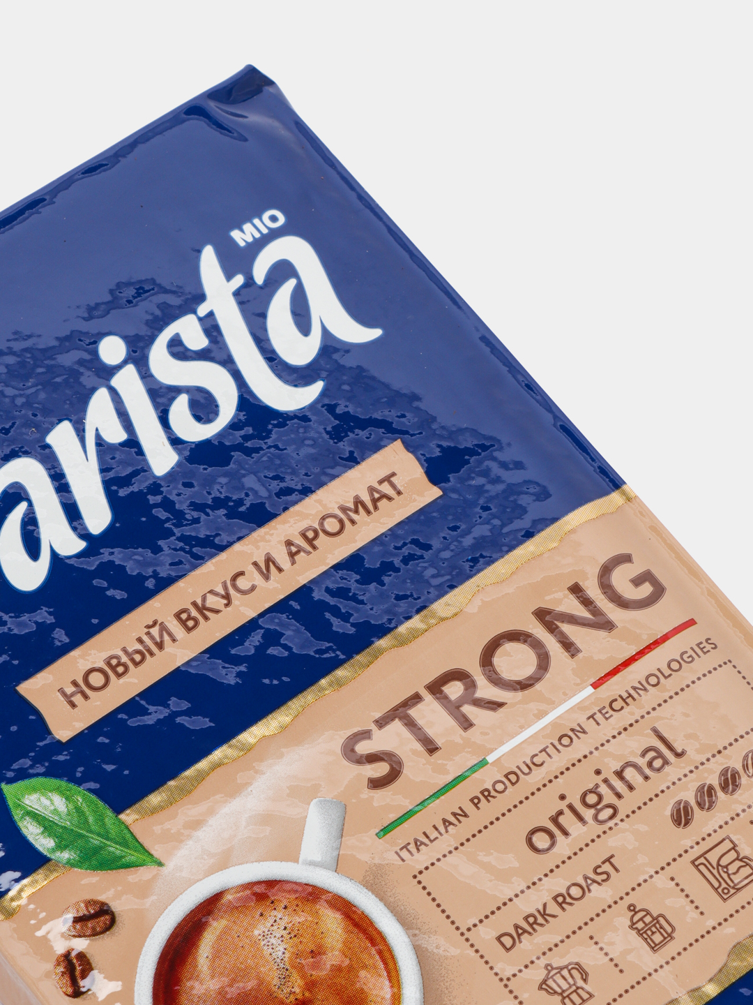 Qovurilgan maydalangan qahva Barista MIO Strong, 225 g