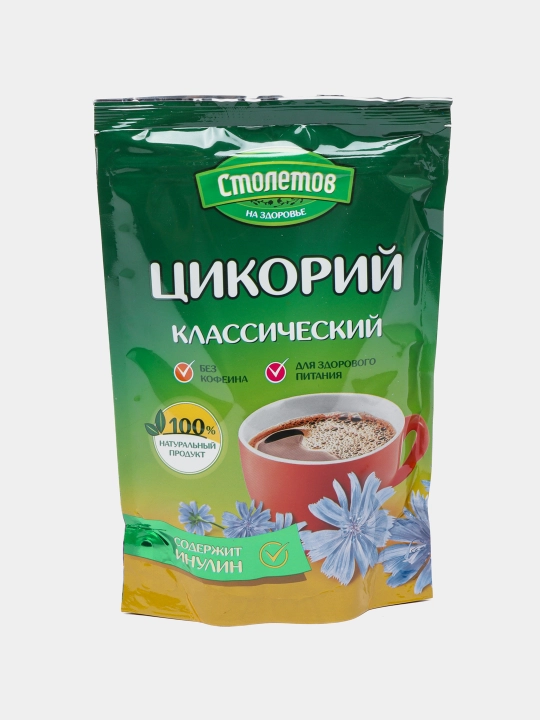 Qahvali ichimlik, eriydigan Sikoriy "Столетов Классический", 100 g - 