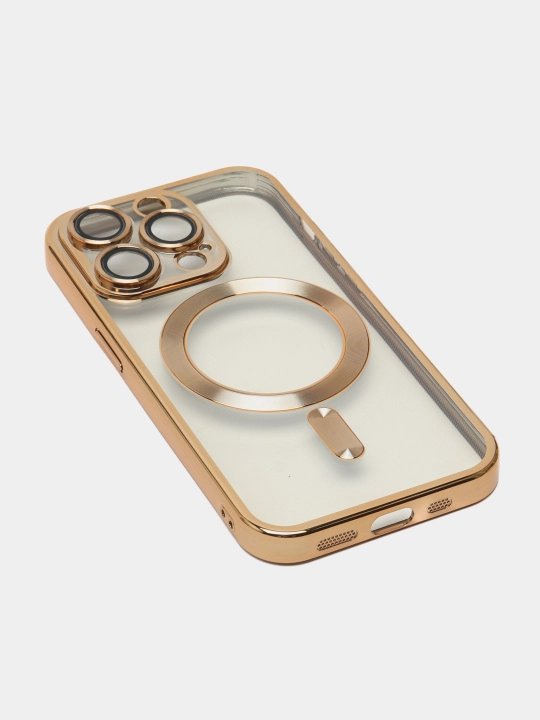 Чехол MagSafe для iPhone, 11, 12, 13, 14, 15 Pro, Max, mini, прозрачный силикон